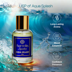Aurrelis Signature Duo UNISEX Perfumes Combo – Aqua Splash + Bold Essence 50ML Each + FREE Discovery Pack | Long Lasting Luxury Perfume Set