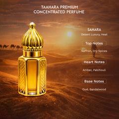 Taahara Sahara Oud Perfume | Spicy Woody Luxury | Desert-Inspired Fragrance