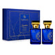 Aurrelis Signature Extrait De Parfum gift set with two 55ml bottles, Aqua Splash and First Love, long-lasting unisex fragrances.