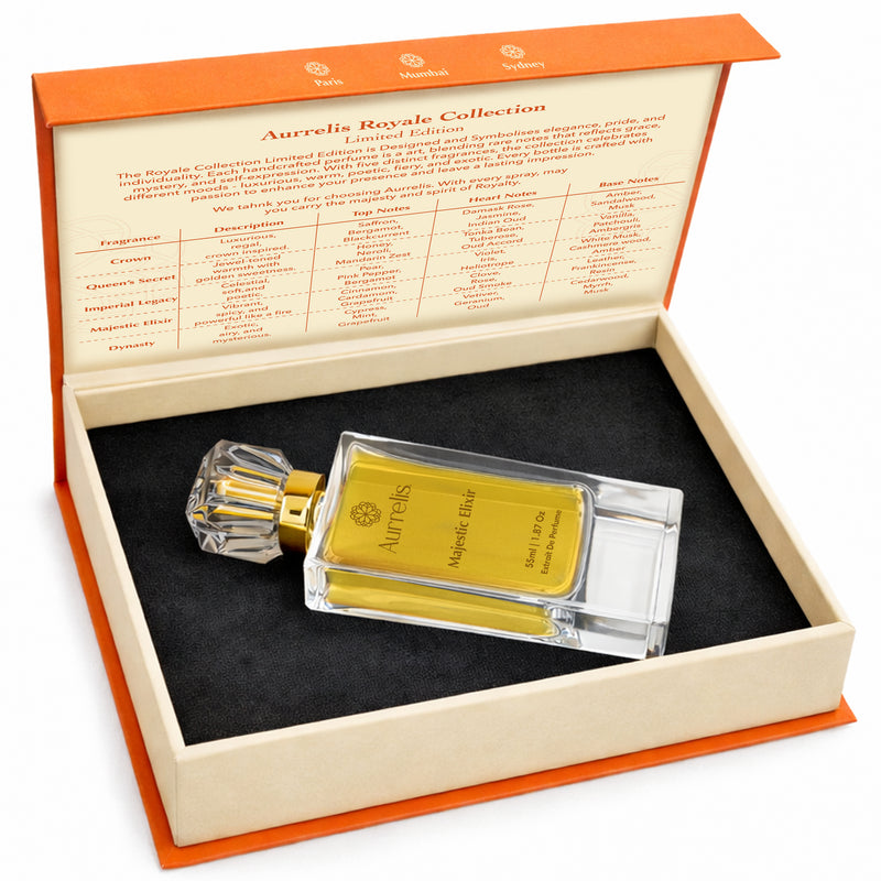 Aurrelis Majestic Elixir | Luxury Eau De Parfum 55ML | Long-Lasting Royal Fragrance | For Men & Women