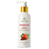 Aurrelis Rose & Strawberry Shower Gel - 200ml | Refreshing Floral Body Wash
