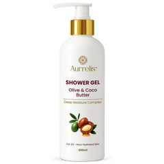 Aurrelis Olive & Coco Butter Shower Gel - 200ml | Deep Moisturizing Body Wash
