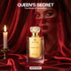Aurrelis Queen’s Secret luxury perfume for women, 55ML extrait de parfum, featuring a royal, long-lasting fragrance bottle.