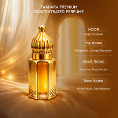 Taahara Noor Perfume | Radiant Floral Musk Fragrance | Everyday Luxury (Unisex)