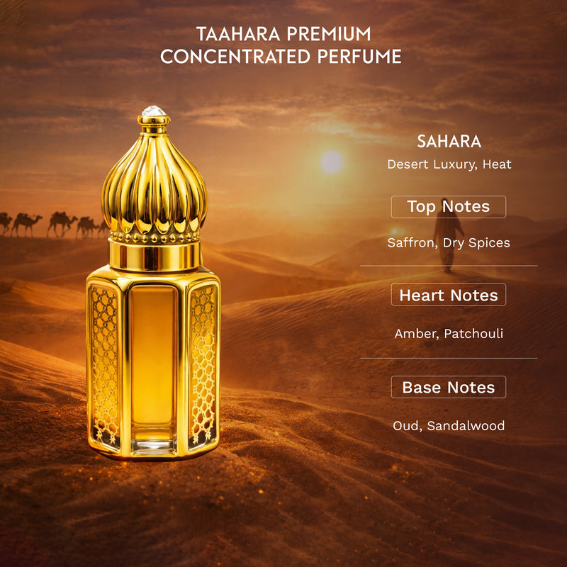 Taahara Sahara Oud Perfume | Spicy Woody Luxury | Desert-Inspired Fragrance