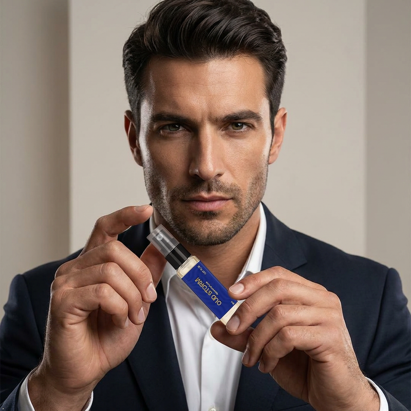 Aurrelis Signature Parfum Pocket Discovery Pack with six 8ml perfume vials, displayed in a compact set for sampling.