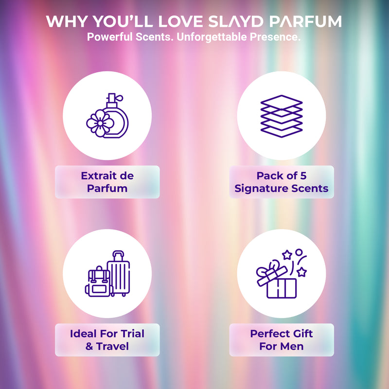 Slayd Everyday Luxury Unisex Perfume – Pack of 5