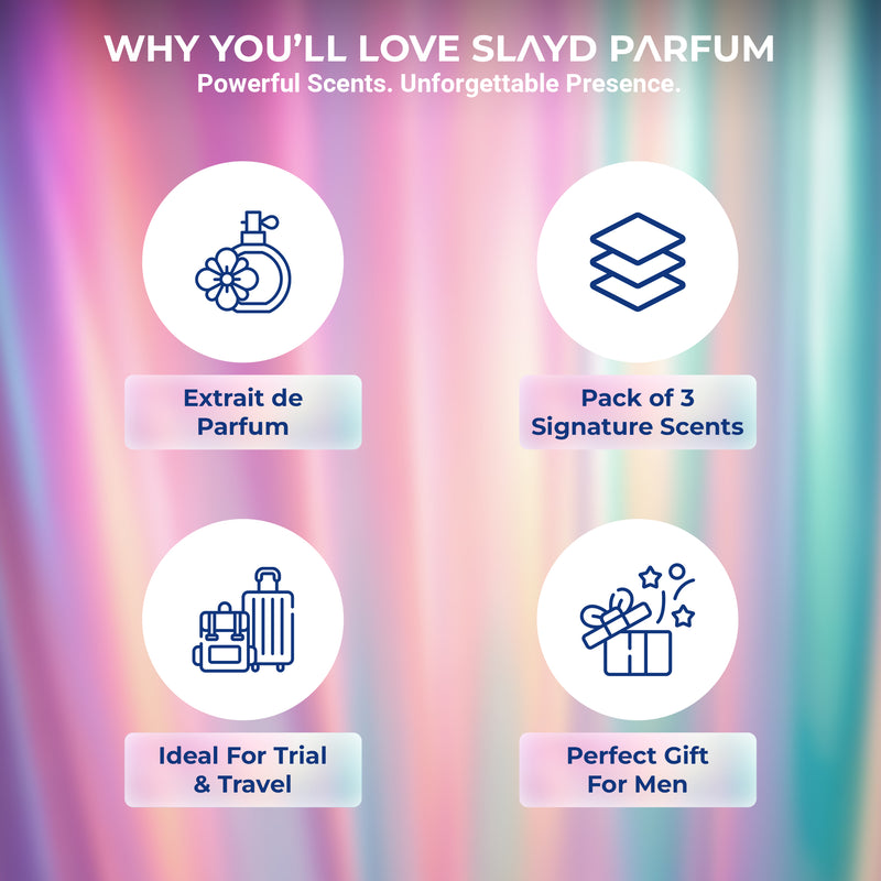 Slayd Alpha Men Discovery Set – Pack of 3 Perfumes for Men