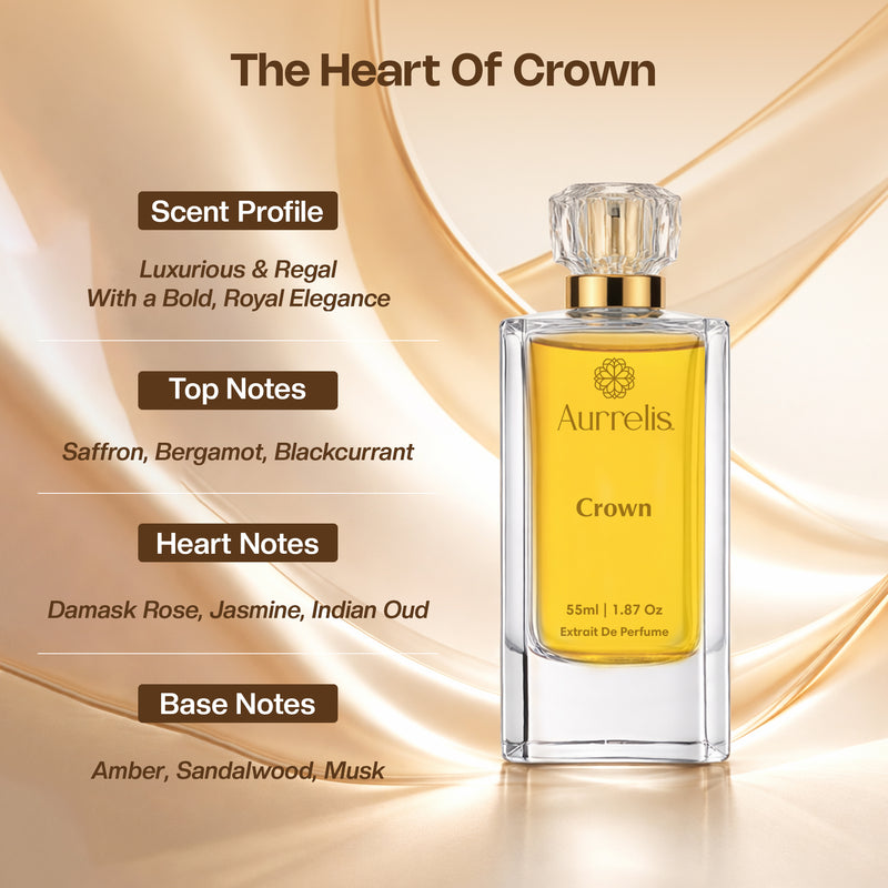 Aurrelis CROWN | Luxury Eau De Parfum 55ML | Royal Long-Lasting Fragrance | For Men |