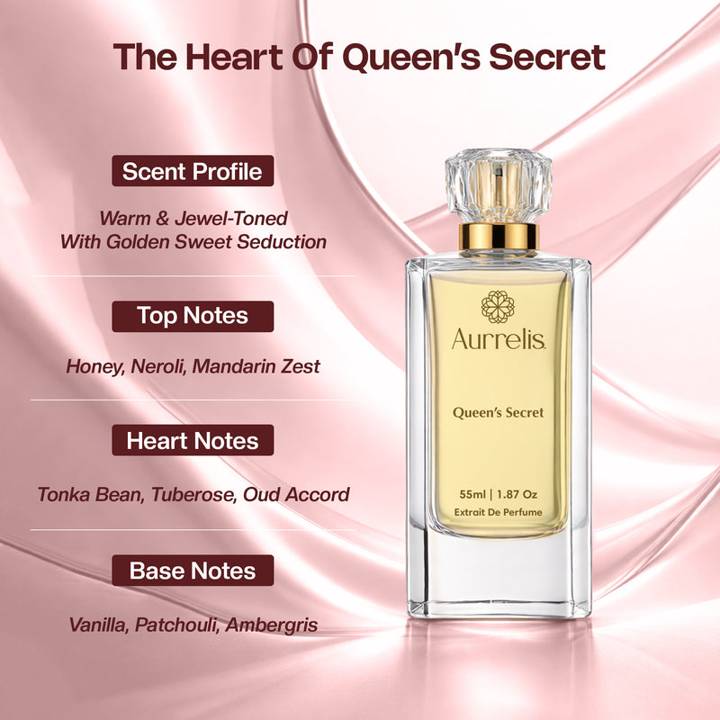 Aurrelis Royal Queen’s Secret + Crown Extrait De Parfum Duo 55ML x 2 | Luxury Long Lasting Perfume Combo for Men & Women
