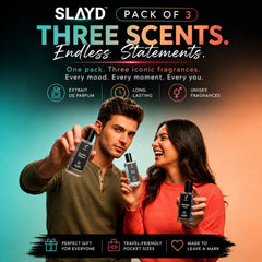Slayd Look Legit Universal Signature Discovery Set | Extrait De Parfum | Unisex | Pack of 3 × 20ML (60ML)