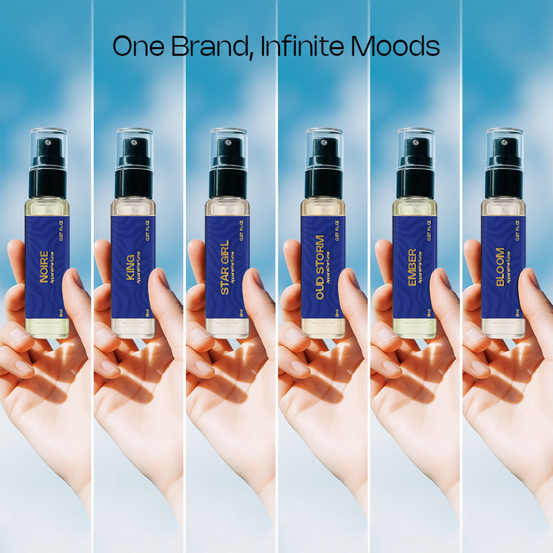 Aurrelis Signature Duo UNISEX Perfumes Combo – Aqua Splash  + Bold Essence 50ML Each + FREE Discovery Pack | Long Lasting Luxury Perfume Set