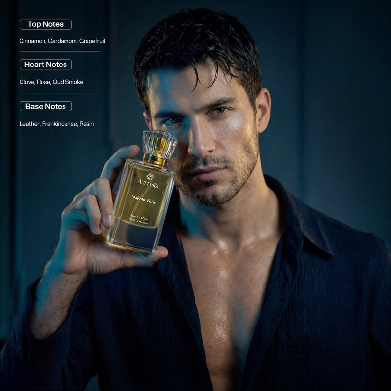 Aurrelis Royal Majestic Elixir + Dynasty Extrait De Parfum Duo 55ML x 2 | Long Lasting Luxury Unisex Perfume Gift Set