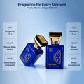 Aurrelis Signature Extrait De Parfum Combo Pack of 2 | Aqua Splash & First Love Extrait De Parfum | Long-Lasting Luxury Unisex Fragrance Set | 55 ML Each