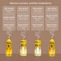 Taahara Luxury Attar Gift Set – 4 Premium Alcohol-Free Perfume Oils | Zarra, Khaab, Ambar & Qamar