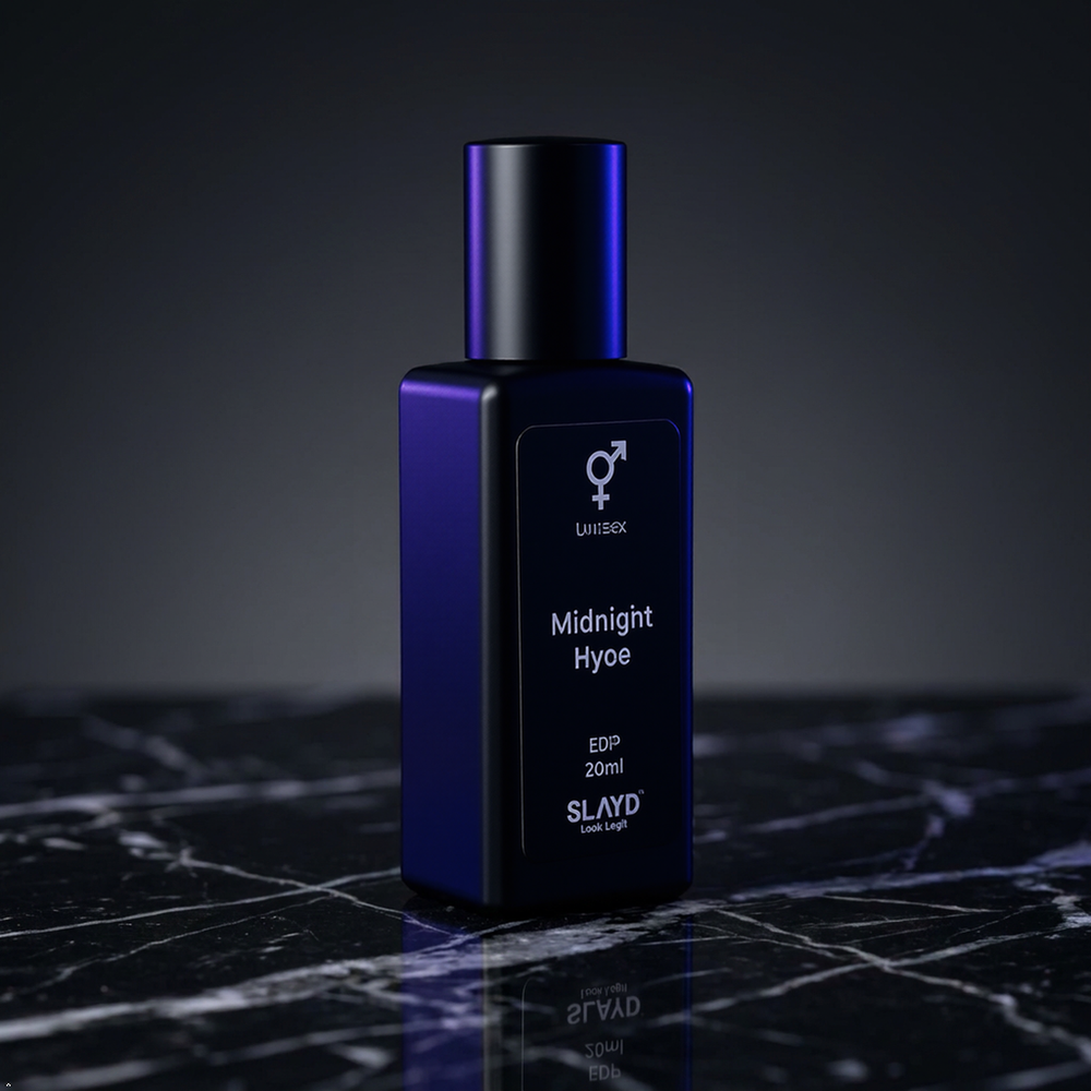 Slayd Legit Unisex Perfume Discovery Set with five 20ml extrait de parfum bottles in a sleek gift packaging.