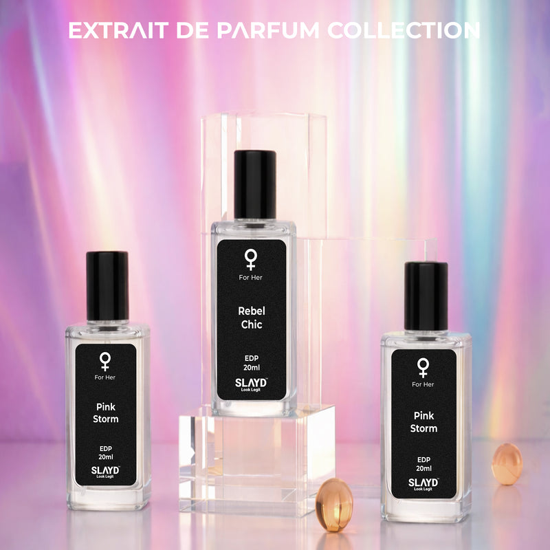 Slayd Divine Femme Trio Perfume for Women Pack of 3 | Long Lasting Mini Perfume Set | Floral Fruity Fragrance Combo | Travel Size Gift Set for Women