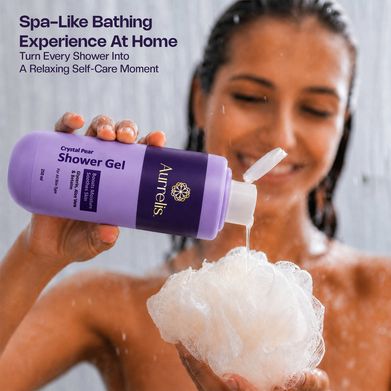 Aurrelis Crystal Pear Hydrating Body Wash | Refreshing Moisture Body Cleanser | 250 ML