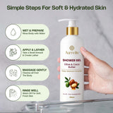 Aurrelis Olive & Coco Butter Shower Gel - 200ml | Deep Moisturizing Body Wash