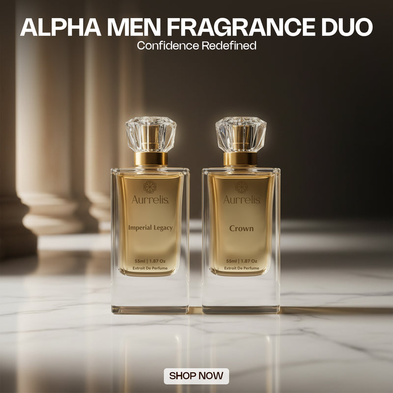 Aurellis Alpha Men Fragrance Duo – Crown Imperial Reserve | Luxury Extrait De Parfum Set for Men | 55ML x2