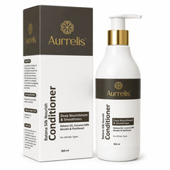 Aurrelis Batana Silk Coconut Conditioner | Deep Nourishing & Smoothing Hair Conditioner for Soft Silky Hair | 300 ML