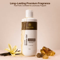 Aurrelis Midnight Oud Vanilla Moisture Body Wash | Deep Hydrating Luxury Body Cleanser | 250 ML