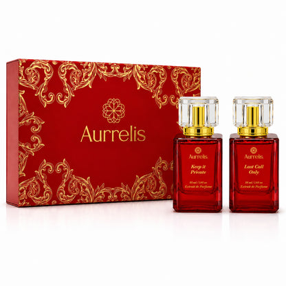 Aurrelis Oud Prive Collection perfume gift set featuring luxurious unisex extrait de parfum in a 110 ml bottle.