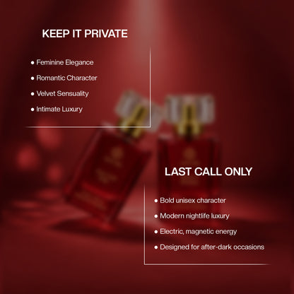 Aurrelis Oud Prive Collection perfume gift set featuring luxurious, long-lasting unisex extrait de parfum in a 110 ml bottle.