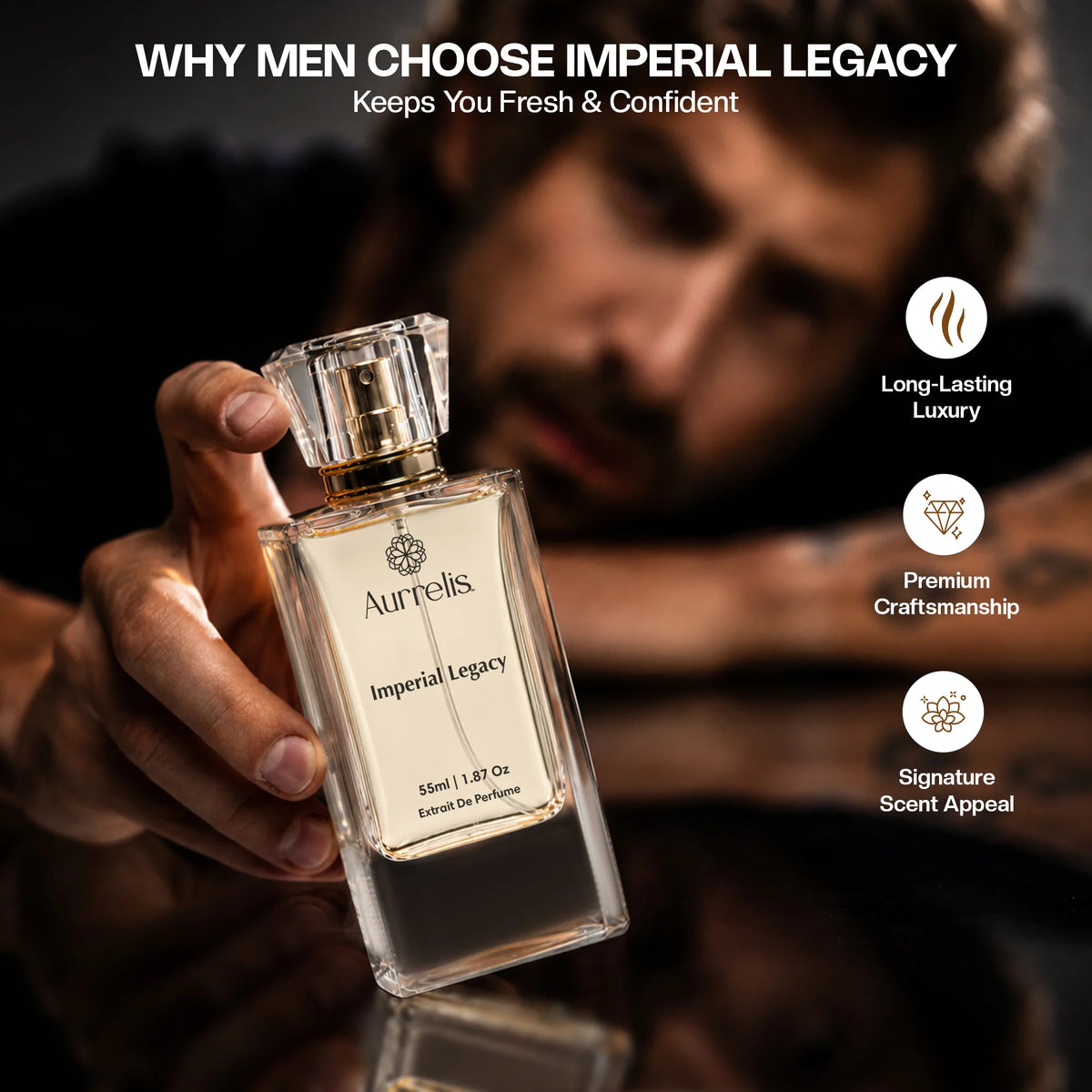 Aurrelis Royale Collection - Imperial Legacy | Luxury Extrait de Parfum | Premium Long-Lasting Fragrance for Unisex 55 ml (Copy)