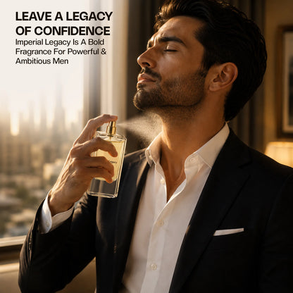Aurrelis Royale Collection Imperial Legacy perfume gift set for men, featuring luxurious extrait de parfum bottles in 55ml.