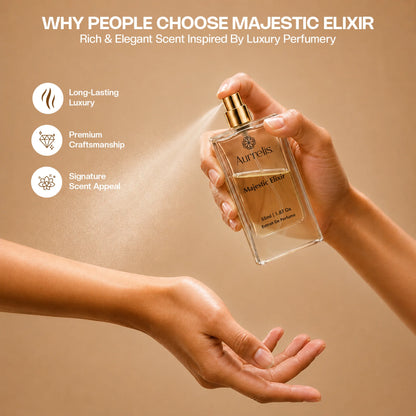 Aurrelis Royale Collection - Majestic Elixir | Luxury Extrait de Parfum | Premium Long-Lasting Fragrance for Unisex 55 ml