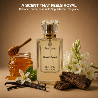 Aurrelis Royale Collection - Queen's Secret| Luxury Extrait de Parfum | Premium Long-Lasting Fragrance for Women 55 ml