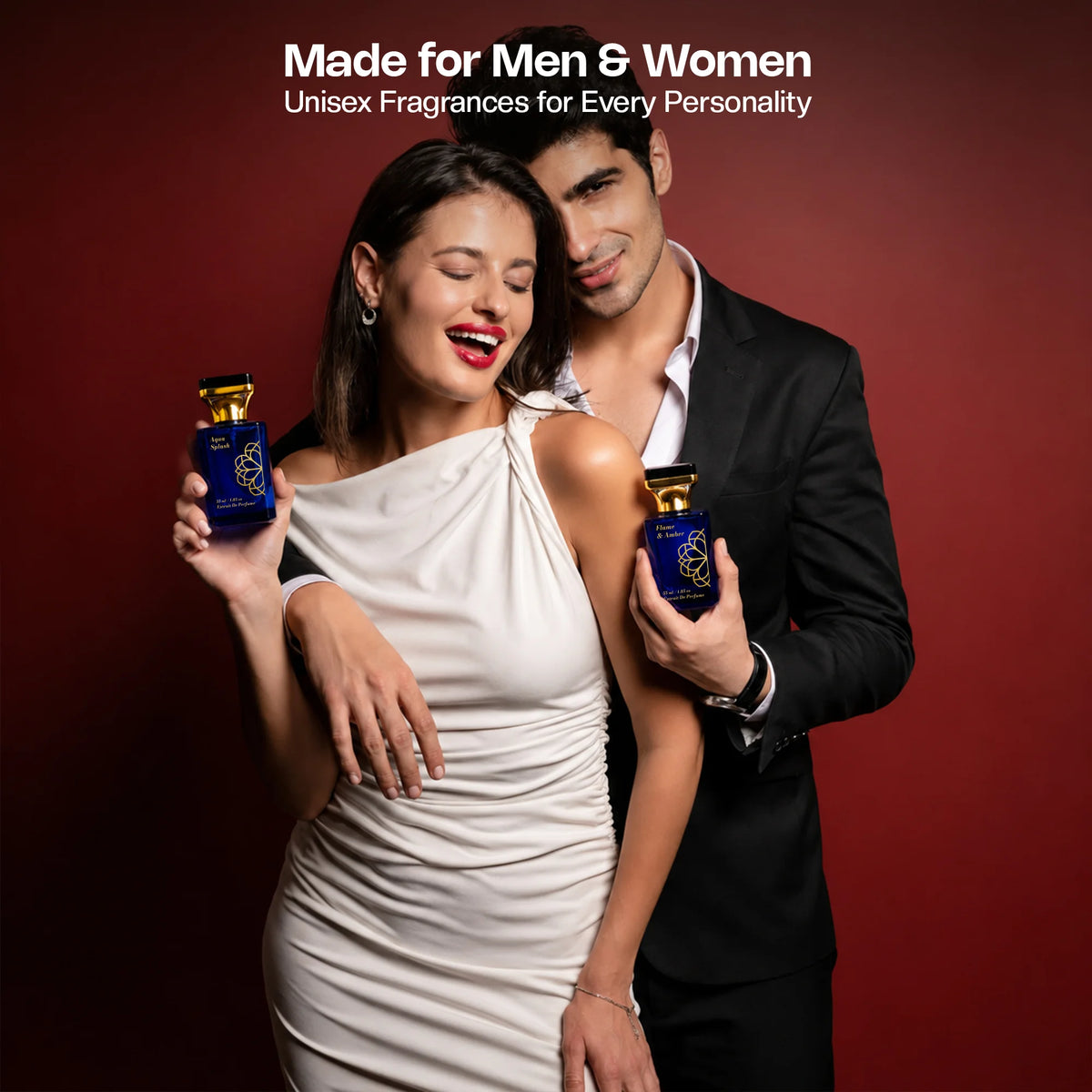 Aurrelis Signature Collection After Hours & Flame amber perfume gift set, luxurious unisex extrait de parfum, 110 ml.