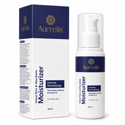 Aurrelis Shea Butter Moisturizer for Face & Body | Intense Hydration with Betaine & Vitamin E | All Skin Types | 100 ml