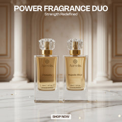 Aurrelis Royal Majestic Elixir + Dynasty Extrait De Parfum Duo 55ML x 2 | Long Lasting Luxury Unisex Perfume Gift Set