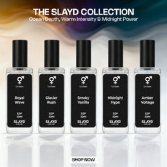 THE SLAYD COLLECTION Luxury Perfume Combo Set for Men & Women | Long Lasting Premium Fragrances | Travel Friendly Matte Black Bottles | Gift Set for Daily Wear, Parties & Special Occasions