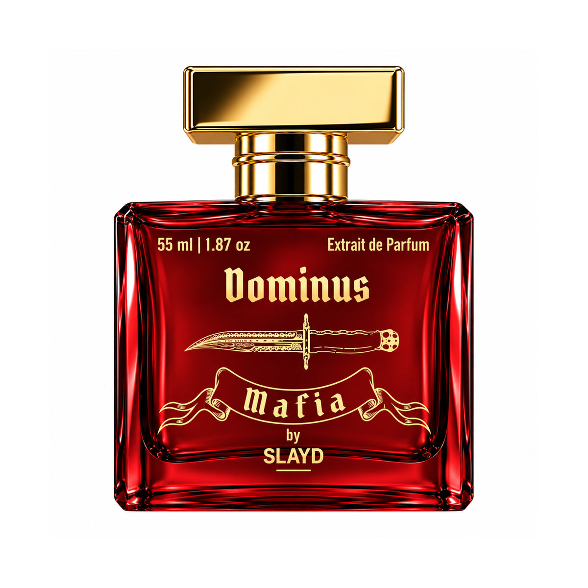 Aurrelis SLAYD Mafia Dominus perfume gift set with 55ml luxury unisex fragrance bottles and elegant packaging.