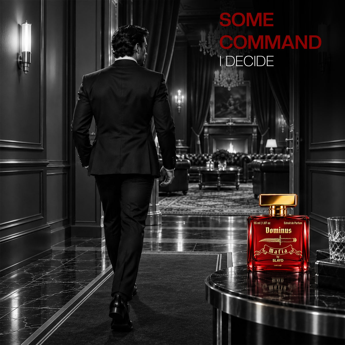 Aurrelis SLAYD Mafia Dominus perfume gift set with luxury unisex fragrance bottles in 55ml, elegant packaging and branding.