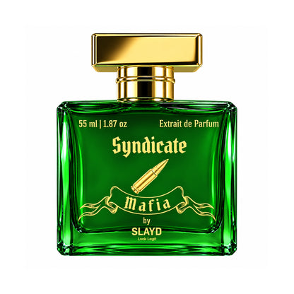 Aurrelis SLAYD Mafia Syndicate extrait de parfum gift set with elegant bottles, luxury unisex fragrance for men and women, 55ml.