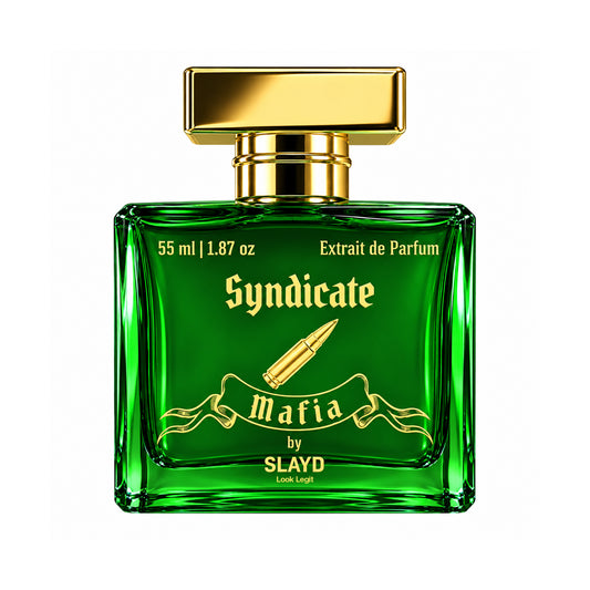 Aurrelis SLAYD Mafia Syndicate extrait de parfum gift set with elegant bottles, luxury unisex fragrance for men and women, 55ml.