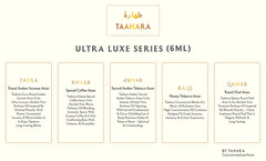 Taahara Luxury Attar Gift Set – 4 Premium Alcohol-Free Perfume Oils | Zarra, Khaab, Ambar & Qamar