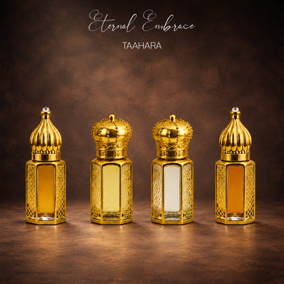 TAAHARA Premium Concentrated Perfume Oil Combo Pack of 4 | Long-Lasting Natural Fragrance | 6 ml Each