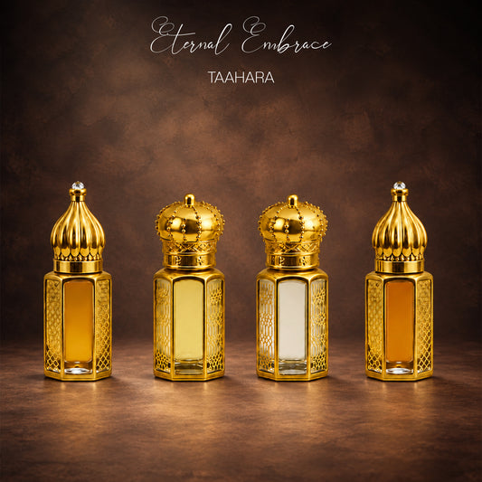 TAAHARA Premium Concentrated Perfume Oil Combo Pack of 4 | Long-Lasting Natural Fragrance | 6 ml Each
